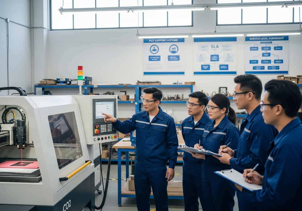 post purchase training and support for laser operators