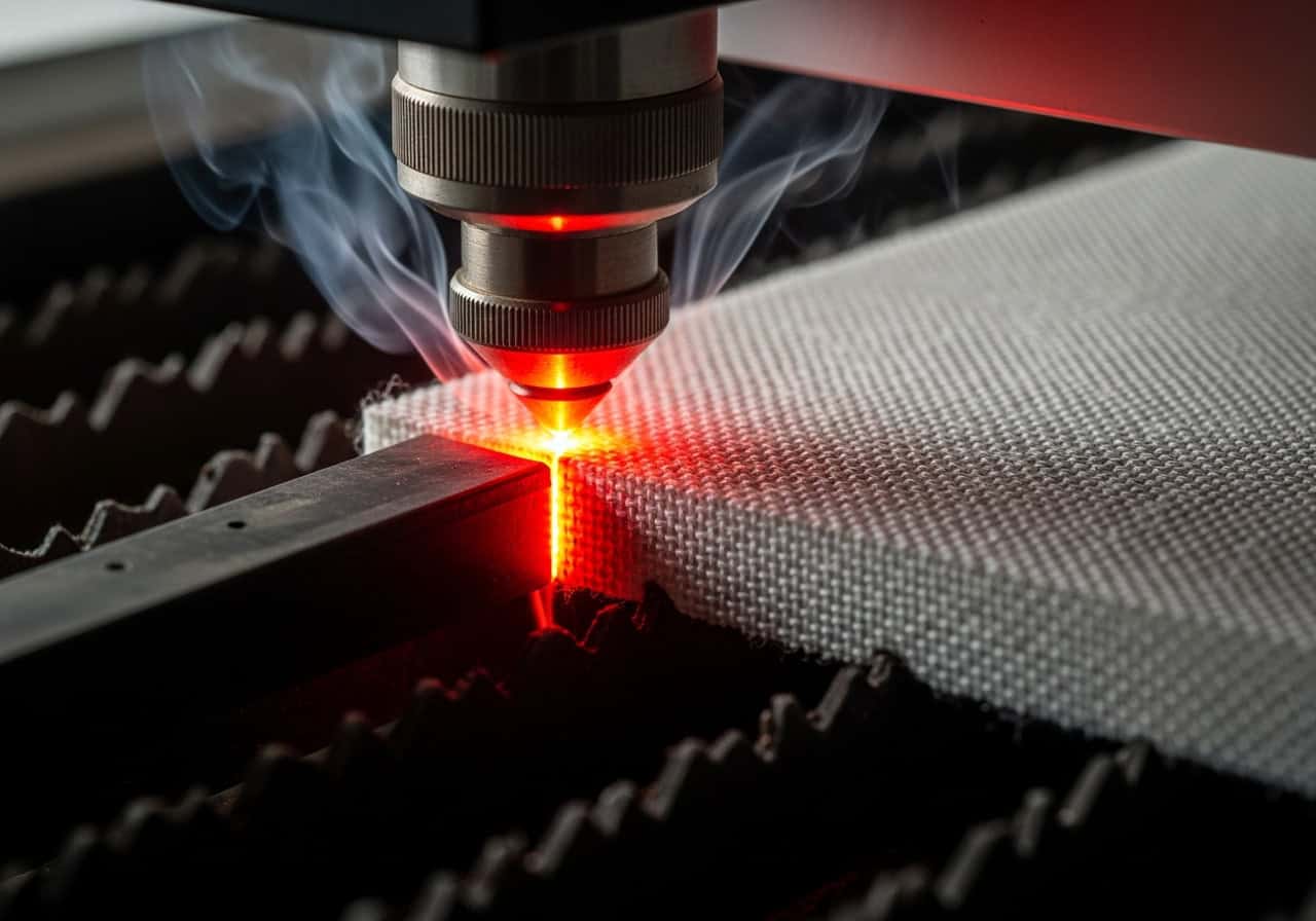 cutting synthetic filter cloth.036z