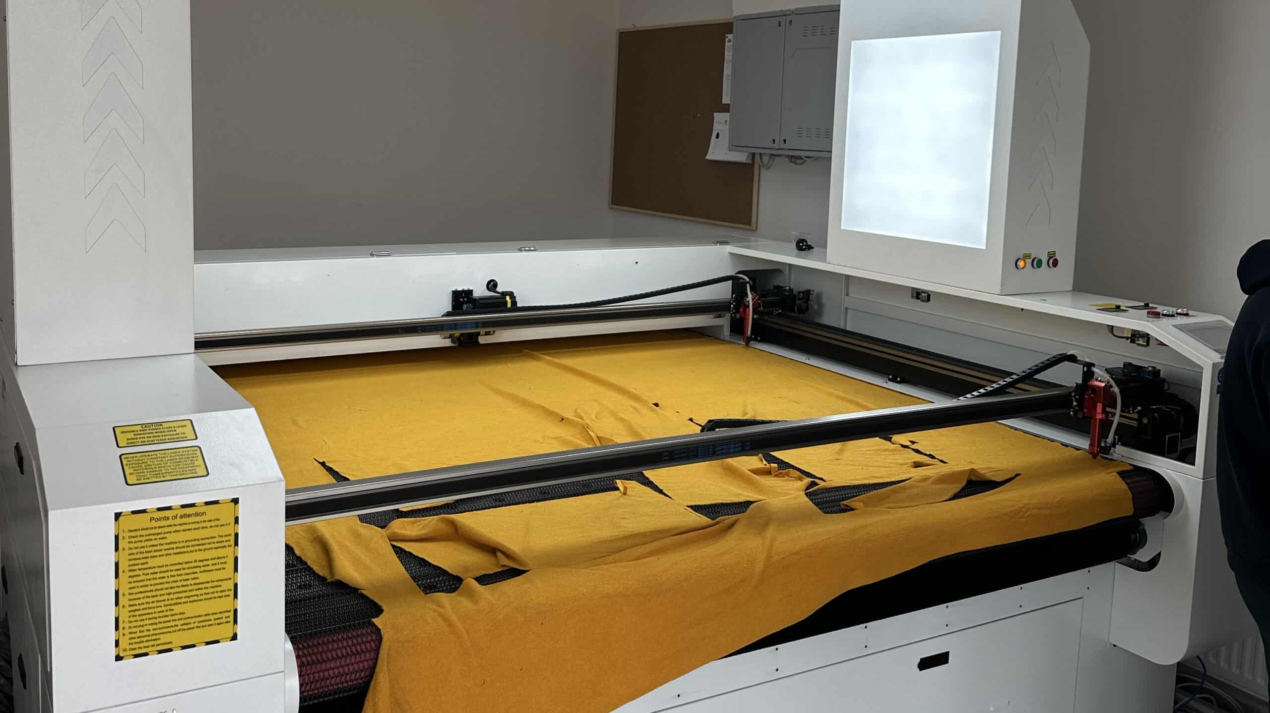 Polyester Process Machine CO2 Laser Polyester Processing - RedShift Laser