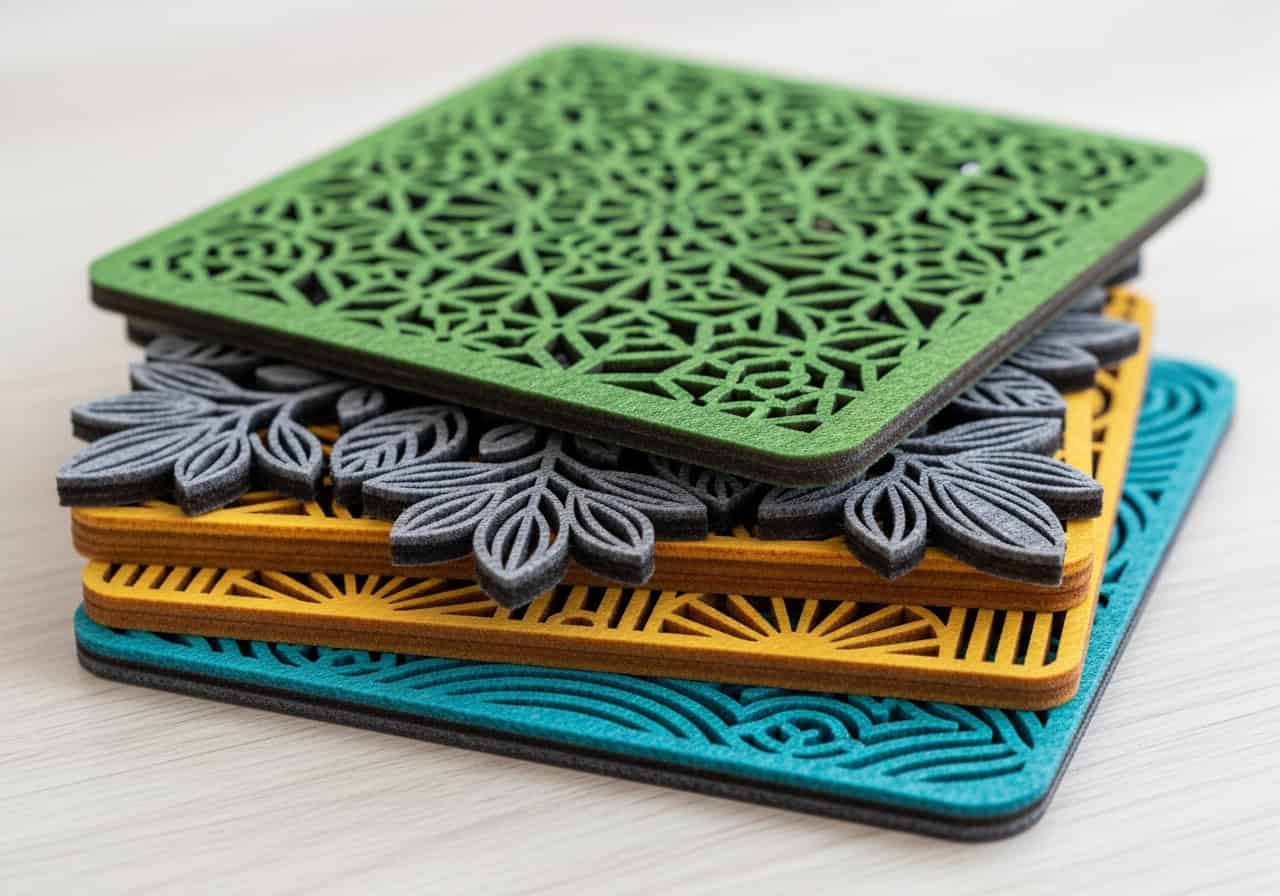 How Do Laser-Cut Felt Coasters Really Get That Perfect, No-Fray Edge?