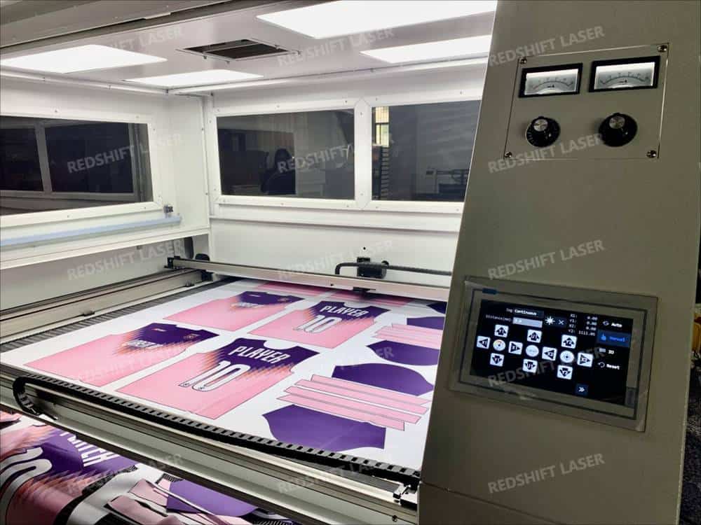 large format vision laser control system