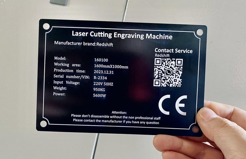 laser marking nameplates