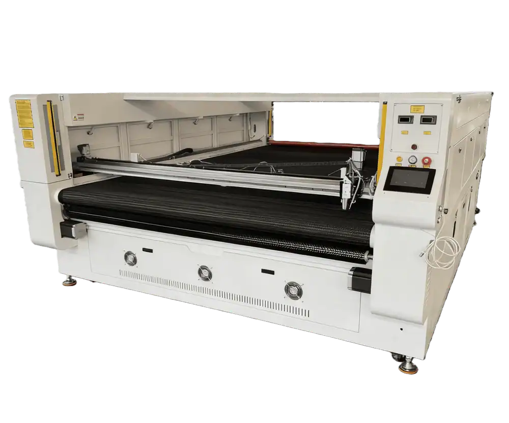 Large Format Textile Flatbed Laser Cutter with Marker Pen
