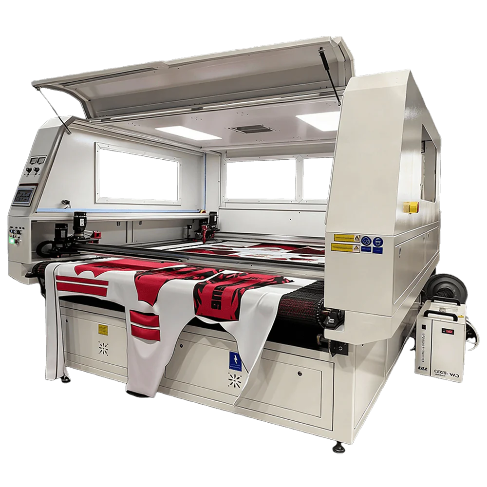 vision laser cutting machine for sublimation